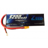 BATERIA DE LIPO 7.4V 2S 5200MAH 50C COM PLUG XT60 ZEEE POWER ZEE2S520050XT60